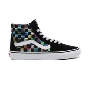 Vans Sk8-Hi Iridescent Check Shoes US Men 7.5 Women's 9.0 NEW